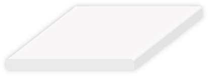 Fensterleiste, Fensteranschluss, Mauerwerksanschluss, Abdeckleiste, Flachleiste, Deckleiste aus Kunststoff Länge 6m Breite 20mm bis 100mm Höhe 2,5mm in der Farbe weiss (Deckleiste B x H 35 x 2.5mm | Länge 6m | | Farbe weiss)