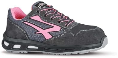 U-Power - Scarpa antinfortunistica bassa CHERRY S1P SRC REDLION U-Power, Grigio Rosa, 36 EU