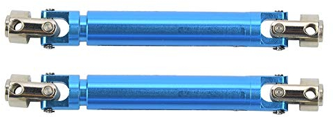 Drfeify Eje de Transmisión RC, Kit de Eje de Transmisión de Aleación de Metal Actualización Accesorio de Repuesto Compatible con RGT 86100 1/10 RC Crawler Car(Azul)