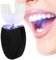 Brosse à dents sonique électrique adulte en forme de U brosse à dents de nettoyage automatique, charge de la brosse à dents de blanchiment des dents Blu-ray électrique(noir)