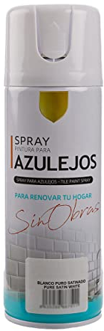 H HANSEL HOME Pintura Spray para Azulejo Blanco Puro 400ml - Pack de 1 Unidad