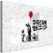 murando - Akustikbild Banksy Bilder Akustikschaum Hochleistungsschallabsorber Schallschutz Leinwand 1 tlg Wandbild Raumakustik Schalldämmung Streetart-Kunst m-B-10012-b-b