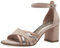 MARCO TOZZI Damen Sandalen mit Absatz mit Verstellbarem Riemen Elegant, Beige (Powder Comb), 40 EU