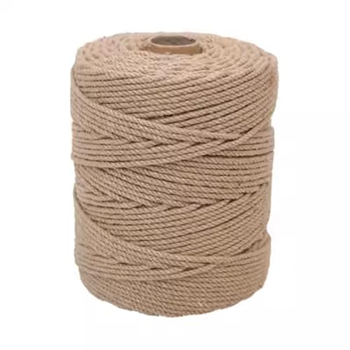 Kordel Deko Paketschnur, Jutekordel Strapazierfähige Dicke Schnur, Schnur Bastelschnur Reißfest, Sisalseil Gartenschnur Bindeschnur für Verpackung, DIY Kunst-Handwerk, Floristik, Dekoration 6mm/100m (