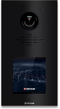 Metzler VDM10 2.0 modulare Video Türsprechanlage in Schwarz - LAN POE - Türklingel mit HD-Kamera, 1-500 Parteien Sprechanlage - Ein- und Mehrfamilienhaus, Smartphone App | Horizon