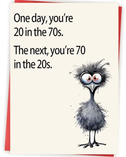 Abeletree Funny 70th Birthday Card Gifts for Women Men, Happy 70th Birthday Decorations for Dad Mom, Cool Gifts for 70 Year Old Woman Man