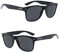 KIYOO Unisex Sonnenbrille Herren polarisiert | Sonnenbrille Damen mit Federscharnier als Sunglasses Men mit polarisierenden Brillengläsern und UV400 Schutz (Schwarz)