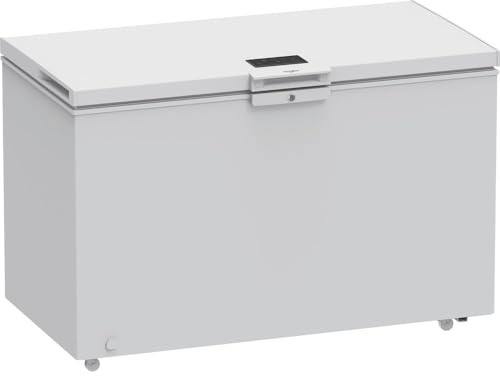 Whirlpool W3RHS37EW2 Congelatore a Pozzetto Bianco, 371 Litri, Statico, Classe E, Display Touch, Sistema di controllo Elettronico, 85x133x70,5 cm (AxLxP)