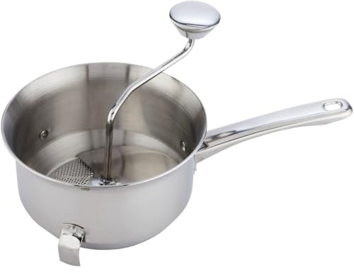 Norpro, Silver Multi-Purpose Food Mill, Stainless Steel, 2 qt