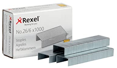 REXEL ACCO6131 - Caja 1000 grapas 26/6 galvanizadas