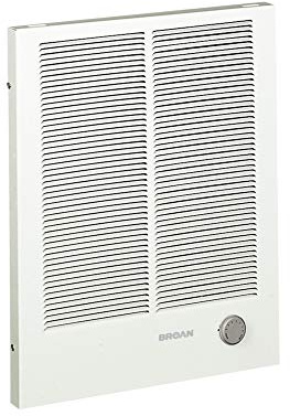 Broan-NuTone, White 198 High Capacity Wall Heater, Painted Grille, 4000/2000 Watt 240 VAC, 2000/4000