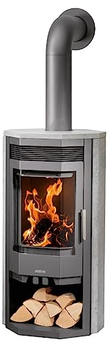 Justus Kaminofen Usedom 7 gussgrau Speckstein