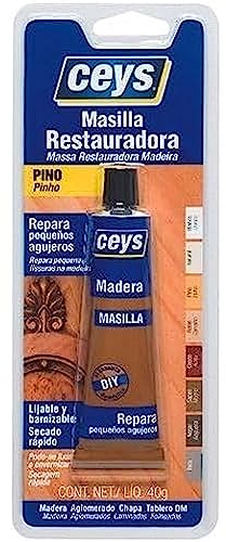 Ceys - Masilla reparadora para madera - Repara pequeños agujeros - Color Pino