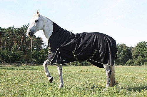 time4horses Termisk hästfilt med hög hals för vinter/utomhus 300 g 1200 Denier