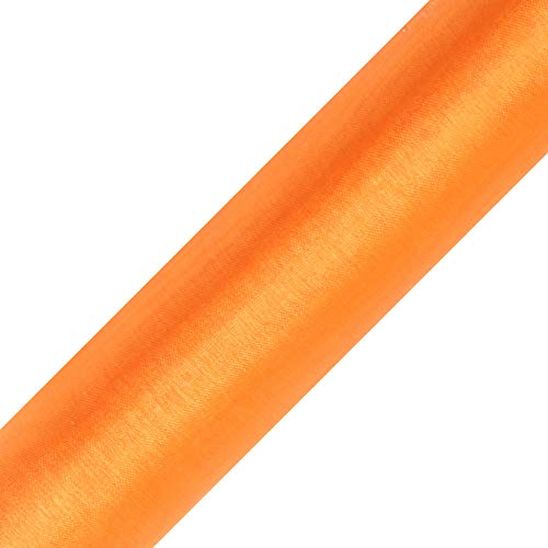 eventkauf Organza Rolle 9m x 36 cm Tischläufer Dekostoff (Orange)