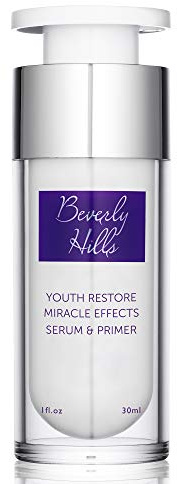 Beverly Hills Primer for Face Makeup - Pore Minimizer & Uneven Skin Tone Reducer | Makeup Primer with Anti Aging Ingredients that Hydrates & Moisturizes skin, 1 Fl. oz (120 days supply)
