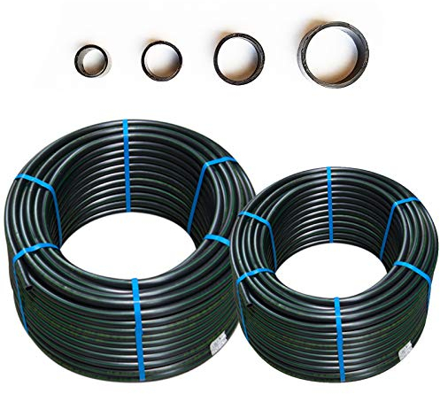 PE Rohr 25mm 100m PN6 (6 Bar) für Bewässerung – PE Wasserleitung für Gartenbewässerung, Beregnungssystem. Verlegerohr für Tropfbewässerung PE Schlauch für Bewässerungssystem unterirdisch u oberirdisch