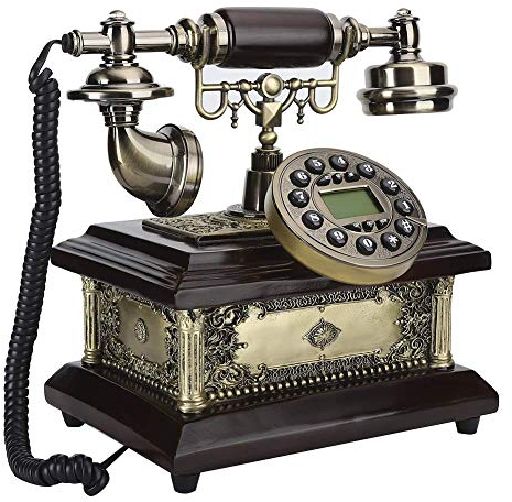 Harz antike Vintage Klassische Telefon Retro schnurgebundene Telefon für zu Hause Hotel Schreibtische Schlafzimmer Wohnzimmer mit