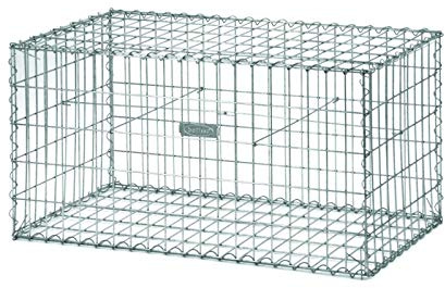 Jardinex Gabion renforcé Fil 4,5 mm à Spirales - Gris galvanisé 100 x 50 x 50 cm