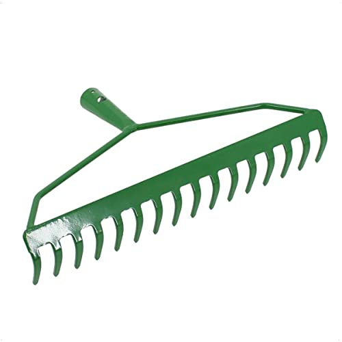 Rekord Bügelrechen Arbeitsbreite 40 cm 16 Zinken Stahl, pulverbeschichtet - ohne Stiel, Rechen, Rasenrechen, Gartenrechen, Laubrechen, Harke