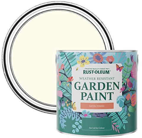 Rust-Oleum White Mould-Resistant Garden Paint In Satin Finish - Antique White 2.5L