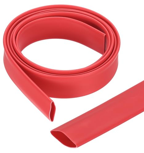 QUARKZMAN Ø12,7 mm, dubbelvägg, krympslang med lim 3:1, krympförhållande polyolefin, industriell, krymprör, vattentät, kabelskydd, krympslangar 1 m längd, krympslang röd