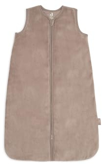 Jollein sovsäck baby – 90 cm – sammet – mjölk kaffe – bomull – 2,0 TOG – utan ärmar – Oeko-TEX certifierad – baby sovsäck – för vår och höst