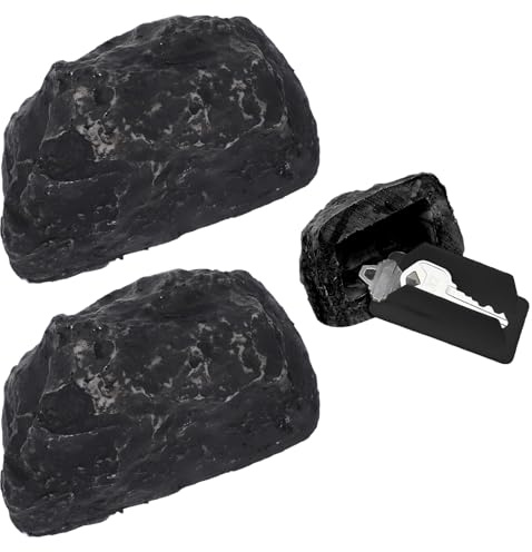 2 Pcs Sasso Nascondi Chiave Esterno Nascondiglio Chiave Pietra Chia-ve Da Giardino Nascosta Nascondi Chiavi Da Esterno Perfetto Per Riporre Chiavi Di Riserva O Per La Caccia Al Tesoro
