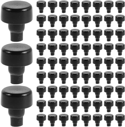 EXCEART 100 piezas de patas de repuesto de plástico para ollas de cocción lenta: patas reemplazables, accesorios de inserción para ollas, protectores antideslizantes para la base de la olla.