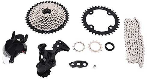 EIMSOAH Ensembles de Vélo de Montagne à 10 Vitesses Ensemble de Dérailleur Arrière de Levier de Changement de Vitesse A7 de Précision pour les Mises à Niveau de Vélo de Bricolage Chaîne en Alliage