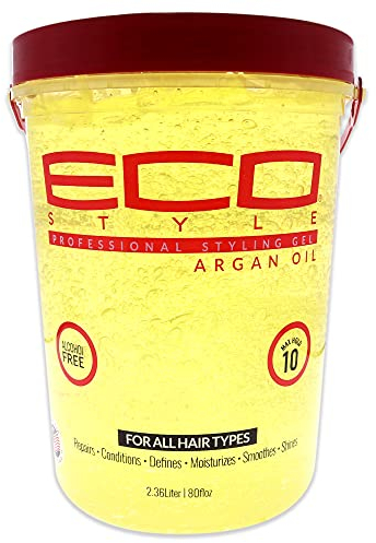 Eco Styler - Gel de Peinado con Aceite de Argán - 2,36L - Fijación Fuerte y Brillo