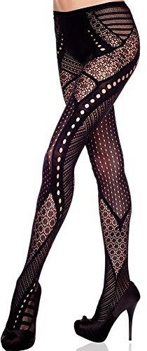 Collant Résille Noir Frise
