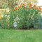 bellissa Rabattenzaun Ambiente Verzierung - 7517 - Dekorativer Zierzaun für Abgrenzungen im Garten - 76 x 44 cm - grün - 5er Set
