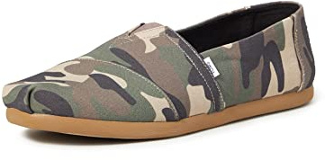 TOMS Men's Loafer Flat, Espadrille, Green, 8.5 UK