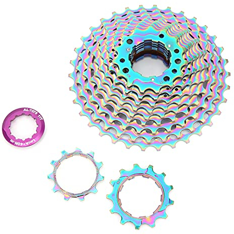 SPYMINNPOO Fahrradkassetten, 11-Fach Kassette 11‑34T Ultraleichte Fahrradkassette Buntes Ritzel für Rennradzubehör Sportinggoods Fahrräder Und Ersatzteile Sportinggoods Fahrräder Und Ersatzteile