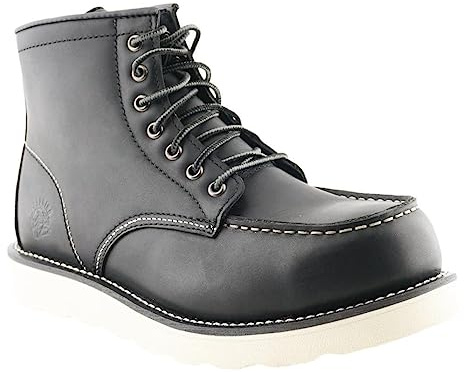 Grinders Alpha Mens SB Classic Safety Steel Toe Lace Up Ankle Boots UK 9 / EU 43 Black