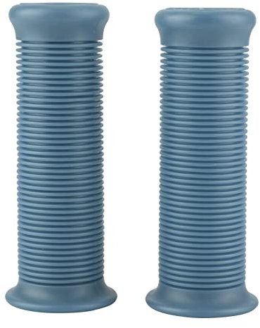 Manopole per moto, 2 impugnature universali da 2,5 cm, 25 mm, in poliuretano termoplastico (grigio-blu)