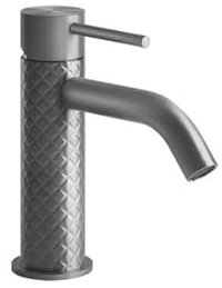 Miscelatore monocomando per lavabo Gessi 316 Intreccio, senza scarico, sporgenza 122 mm, 54102, Colorazione: Bronzo caldo spazzolato PVD