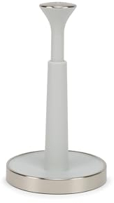 Joseph Joseph Push&Tear Portarotolo da cucina facile da strappare (altezza massima del rotolo da cucina di 24 cm), Beige