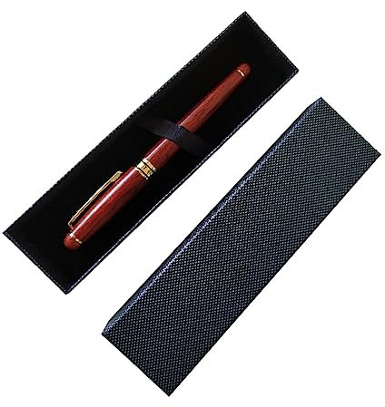 LALAFINA Holzstift Set Aus Iraurita Füllfederhalter Mit Schwarzer Box Für Büromaterial Schulbedarf Tintenstift Ridium-kugelschreiber