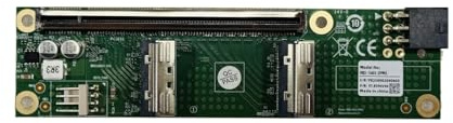 2 Port MCIO 8I to PCIe x16 Slot SFF-TA-1016 Adapter PCle 5.0 MCIO x16/x8 Mini Cool Edge IO Female PCI Expansion Card Adapter with 6Pin GPU Power Port for Expansion Graphics