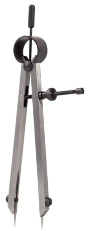 KS Tools 300.0429 Compás de interiores de precisión con resorte, de puntas intercambiables, 130 mm