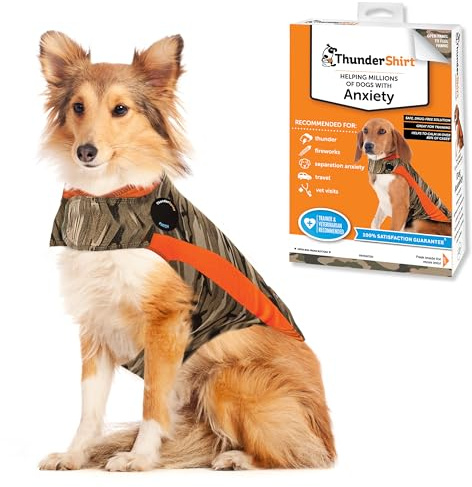 ThunderShirt para perros, grande, polo de camuflaje - chaleco calmante para perros