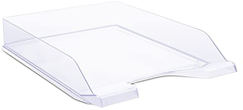 DONAU 7470001PL-37 Briefablage, Polystyrol, A4, Standard, transparent