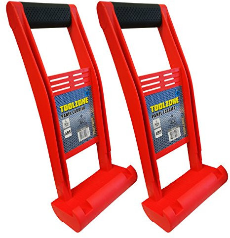 (Pack of 2) Panel Carriers Plasterboard Drywall Wood Carrying Handles 80kg