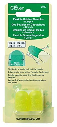 Klöver 6032 flexibelt gummi stor fingerborg, gul 2, 18 mm
