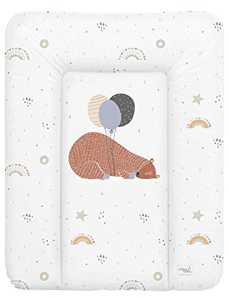 Ceba Baby® weiche Wickelauflage 50x70 cm - Baby Wickelunterlage - Wickeltischauflage für Junge und Mädchen - Wasserdicht, abwaschbar und pflegeleicht- OEKO-TEX® Standard 100 - Made in EU - Big Bear