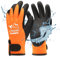 toolant 100% Waaserdichte Arbeitshandschuhe für Herren und Damen, Arbeitshandschuhe Winter für kaltes Wetter, Touchscreen, Warme Thermohandschuhe, Orange, XXL