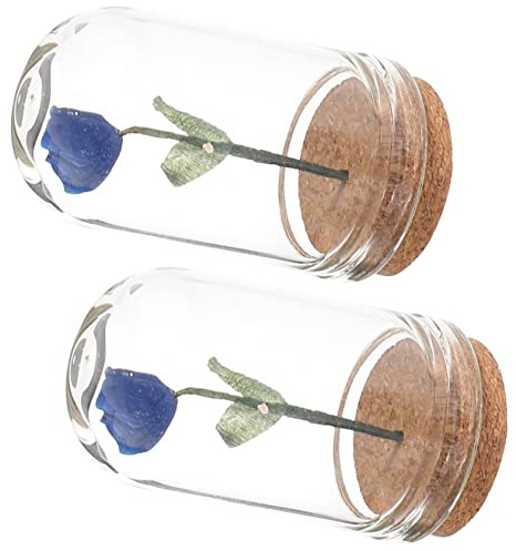 AOKWAWALIY Rosa in Miniatura Cupola Di Mini Fiore Artificiale Decorazione Per Casa Delle Bambole Colori Vivaci Accessorio Per Piccola Casa