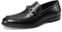 QUEEN HELENA Scarpe Eleganti Uomo Loafer Mocassini con Fibbia U1811